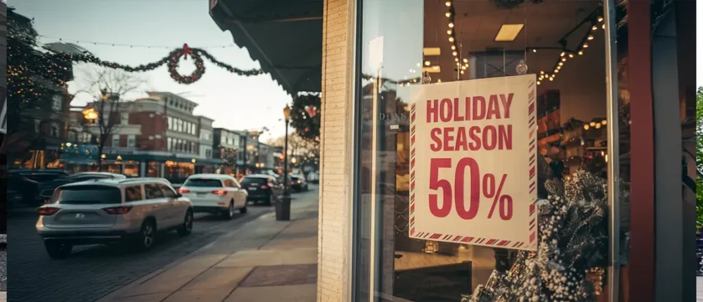 Creatively Designed Window Display Featuring Neon Lights