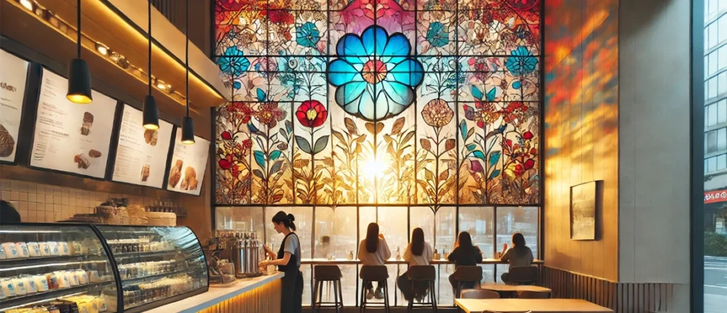 Using Window Film for a Stained Glass Look in Commercial Spaces