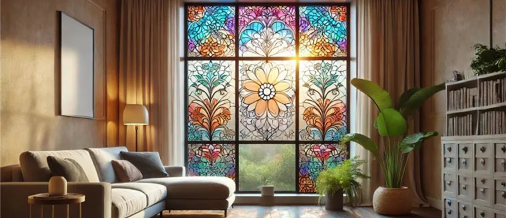 Easy & Affordable Stained-Glass-Effect with Custom Window Decals